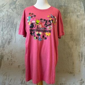 Disney Walt Disney World Theme Park Graphic T-Shirt Sz XL